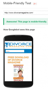 make your websites mobile-friendly divorcemagazine.com