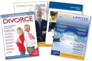 covers of Divorce Marketing Group publications